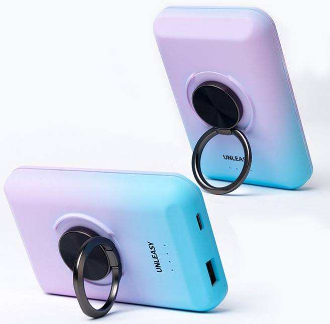 언리시 맥세이프일체형 무선 충전 보조배터리 5000mAh, 혼합, RingTone