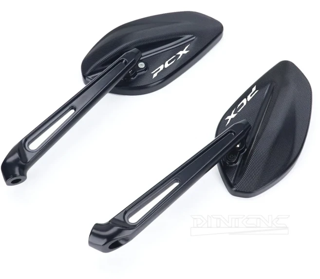 [호환] 레이저 로고 유니버설 대형 거울 표면 후방 혼다 PCX160 PCX 오토바이 사이드 미러