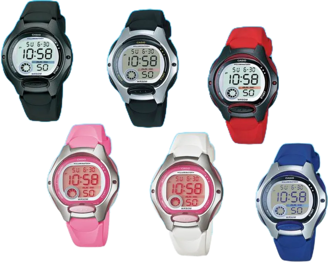 CASIO 卡西歐 LW-200 果凍型手錶 50米防水 學生手錶 燈光鬧鈴 台灣公司貨保固, 粉紅錶帶