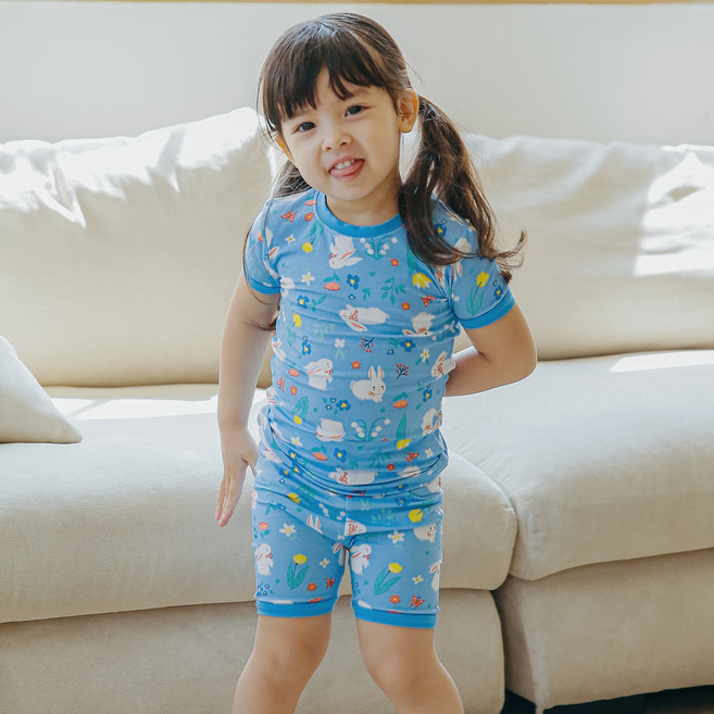 배냇베이비 비스코스 반팔 유아 실내복 아기내복 남아 여아 아동 키즈 주니어