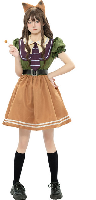 여성 할로윈 의상 주토피아 주디 코스프레 코스튬 드레스