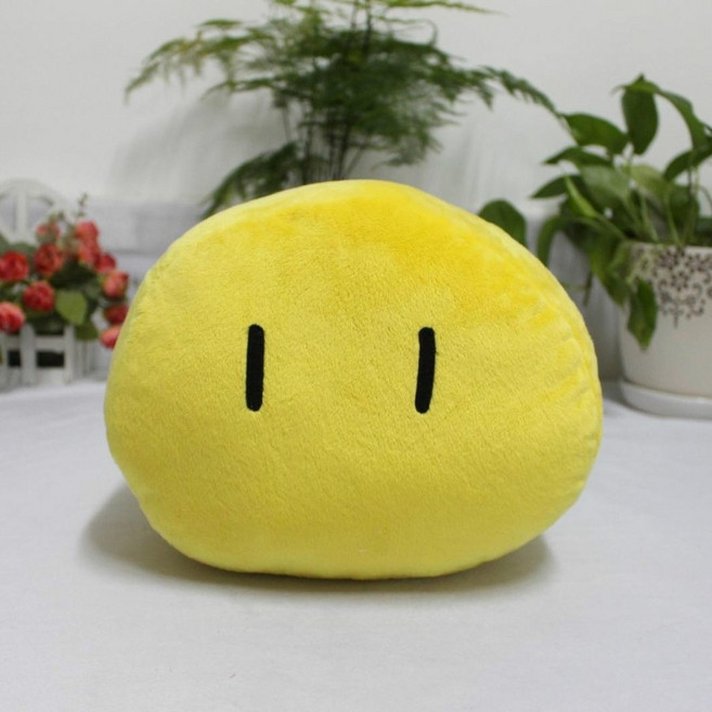경단 대가족 봉제인형 클라나드 귀여운 캐릭터 모찌인형 컬렉션 굿즈, 중간 크기 26X22X17cm, 노란 만두