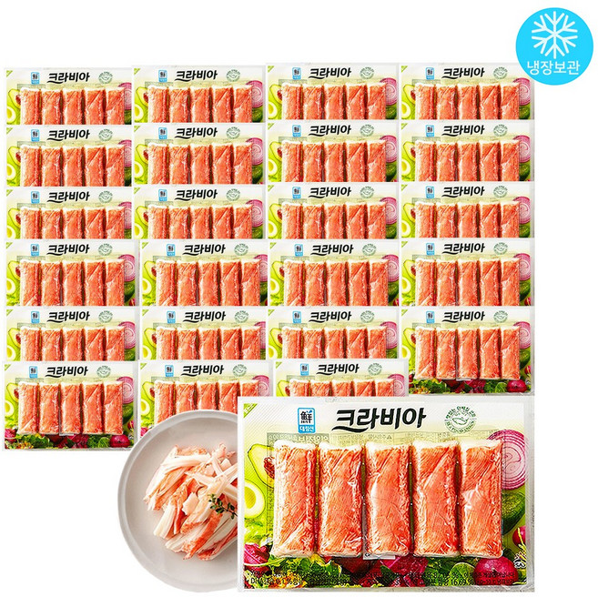 사조대림 크라비아 90g x 24개 / 프리미엄 맛살 게맛살 초밥 김밥 튀김