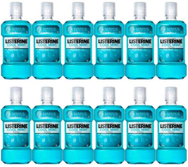 리스테린 쿨민트 750ml X 12개