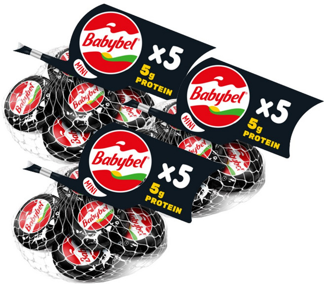 미니 베이비벨 프로틴 5입 3개 자연치즈 영양간식, 100g