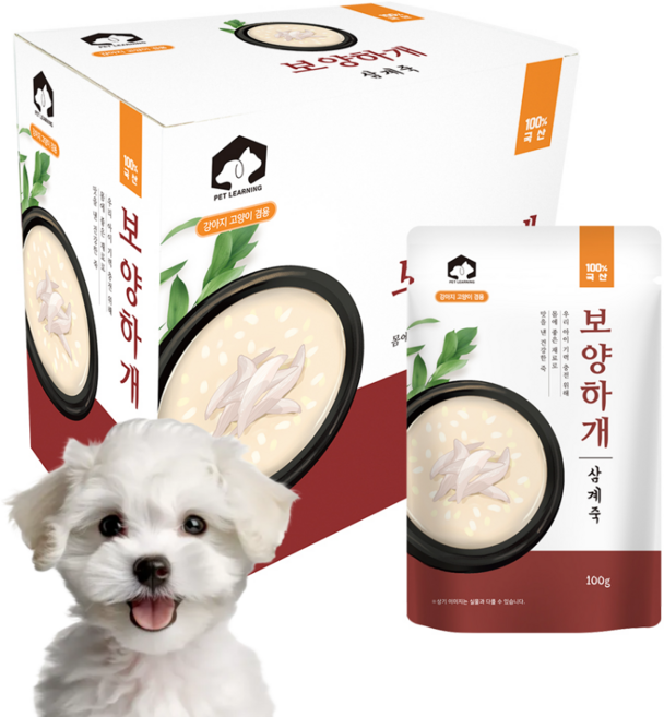 강아지죽 보양하개 삼계죽 100g 10개