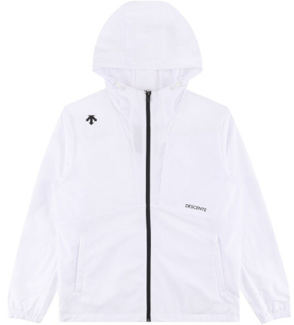 [데상트] 에센셜 후드형 바람막이 SQ123UWB21WHT