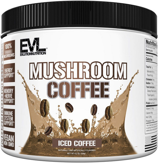 EVLUTIONNUTRITION 머쉬룸 아이스드 커피, 1개, 120g