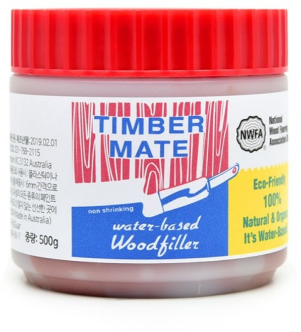 팀버메이트 우드필러 500g 수용성 목재 메꾸미 샌딩실러, 1개