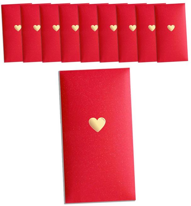 담복 용돈봉투 복 & 사랑 10p, 사랑 레드, 10매입