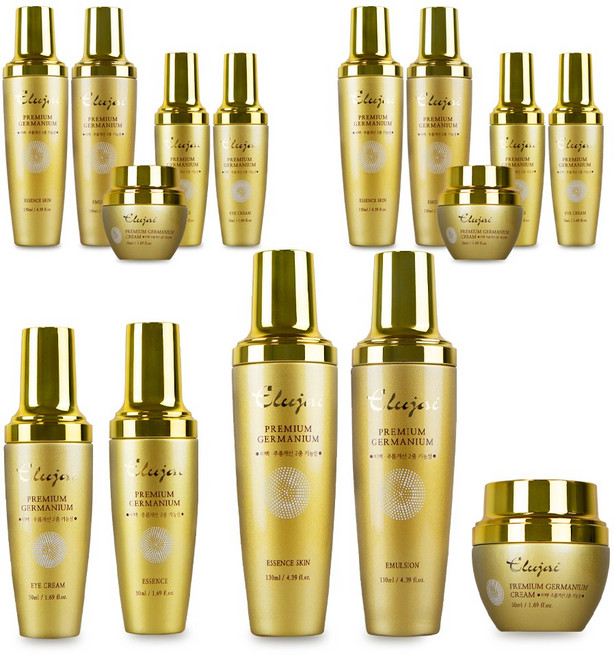 주름미백케어 프리미엄 화장품세트 엘루자이 게르마늄 스킨케어 기초 5종세트+전용쇼핑백 증정, 3세트