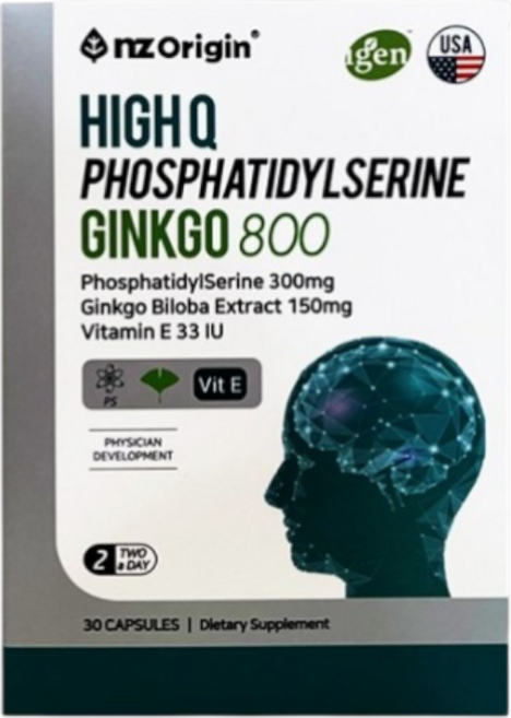 엔젯오리진 포스파티딜세린 징코 800, 30정, 1개