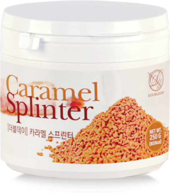 [더블데이] 카라멜 칩 캔디 홈카페 250G / 카라멜스프린터 토핑 프라페 재료, 1개