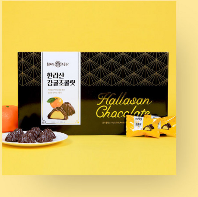 제주도 한라산 감귤초콜릿 한라산모양, 1개, 216g