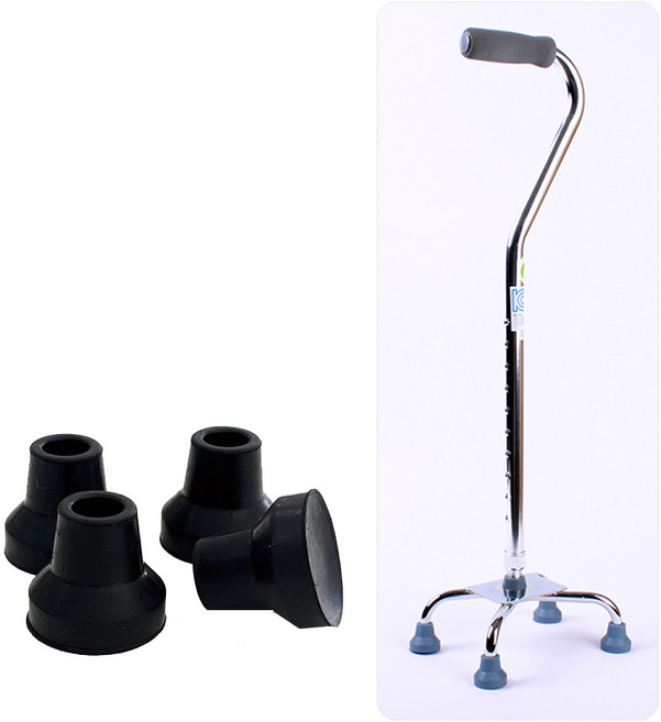 그랜드메디 교체용 접이식 4발 지팡이 고무(4개)