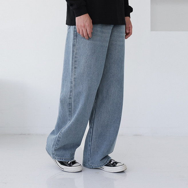 한 정 수 량 벤티브 남자 데님와이드핏 캣샌드 M~4XL 빅사이즈 워싱 데님 팬츠