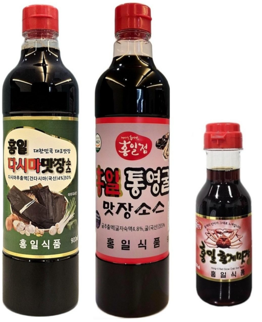 홍일 다시마맛장 + 통영굴맛장 + 맛장200 편스토랑, 1세트, 2L