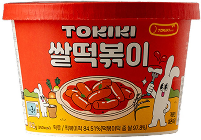 [28년전통특허] 또키키 컵 떡볶이 즉석 떡볶이 컵떡볶이 쌀떡볶이, 1개, 142g