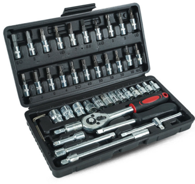 복스 공구 46p 세트, 미니 복스세트 + 드라이버세트, 1세트