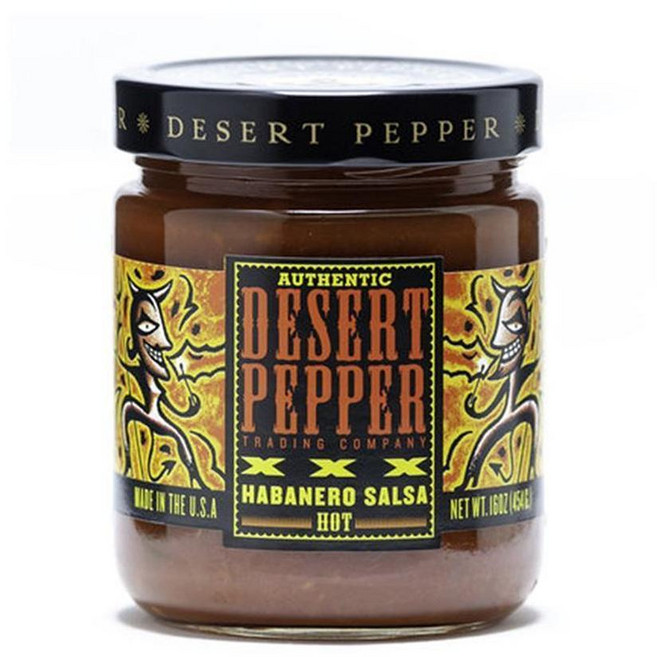 Desert Pepper 데저트 페퍼 XXX 파이어 로스트 하바네로, 453g, 2개