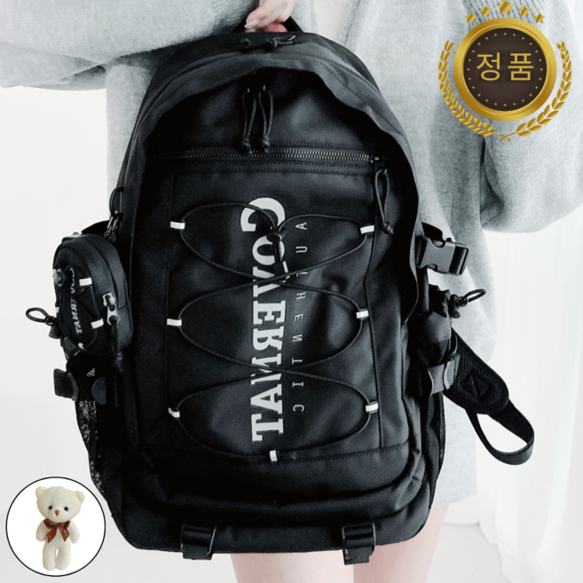 [국내매장정품] 커버낫 COVERNAT 남녀공용 백팩 가방 뉴 어센틱 27L/31L UPG2501 MANOL 곰돌이 키링 증정