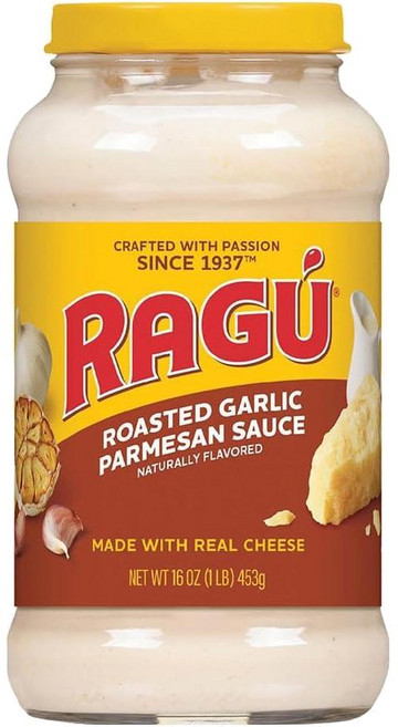 Ragu 라구 구운 마늘 파마산 치즈 크림 파스타 소스 Roasted Garlic Parmesan Sauce 453g, 3통