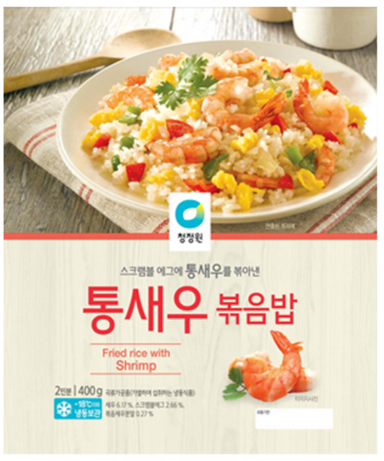 바이오마켓_청정원 통새우볶음밥 400g, 16개