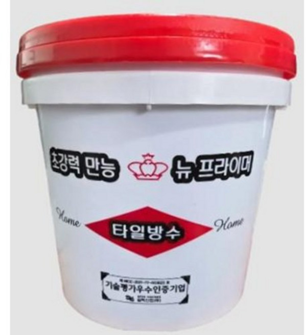 길맥산업 초강력 만능 뉴 프라이머 홈타일 탄성 도막 방수재 4kg