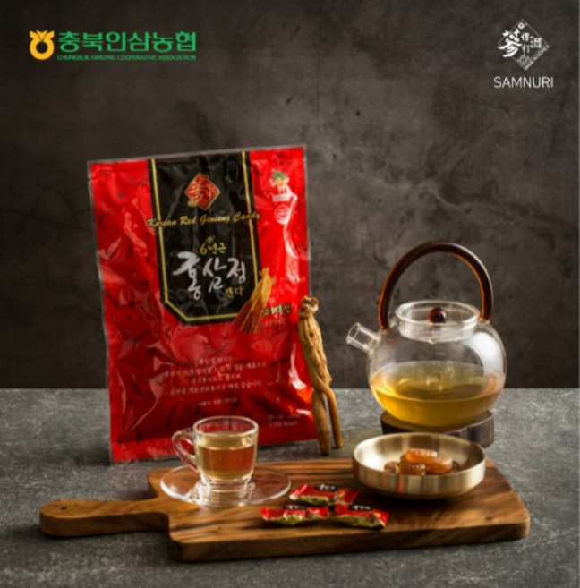 충북인삼농협 6년근 홍삼정 캔디 200g, 1개