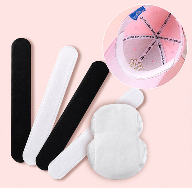 모자 땀흡수 패드 10p 캡가드 화장품 얼룩 오염방지 캡 셔츠 카라 땀 밴드 접착 패치 골프/정직한사람들