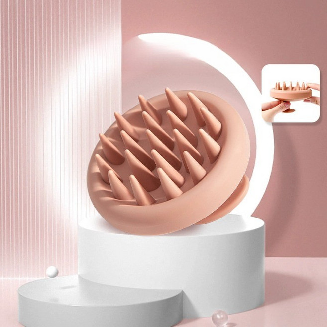 요요기프트 샴푸 브러쉬 두피 마사지, 1개, 피부색