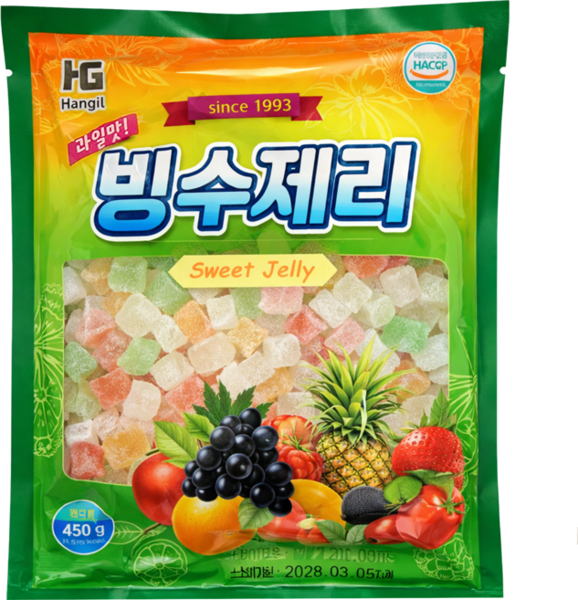 부국 빙수제리 150G x3 (팥빙수 토핑), 5개, 450g