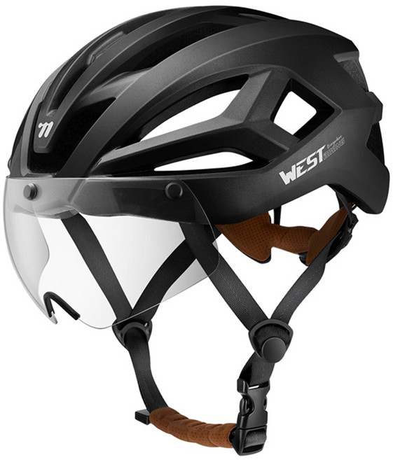 시그니처베이지 자전거 전기 전동 킥보드 고글 헬멧 YPZ128, 블랙, 1개