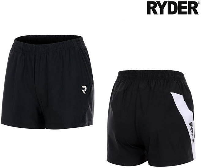 라이더 반바지 배드민턴 바지 남성 여성 3부 4부 팬츠 블랙 2023RSP-1