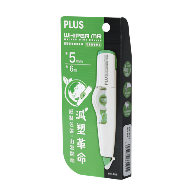 PLUS 智慧型滾輪修正帶, 42-513 正帶-綠5mm*6M, 1個