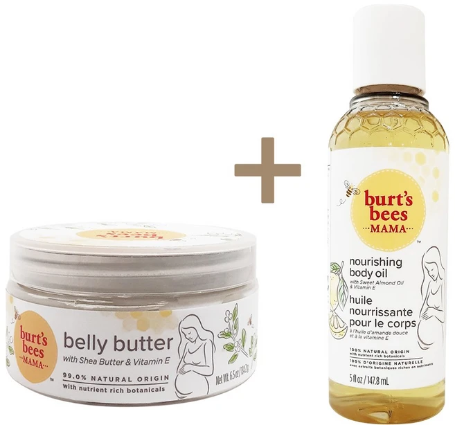 버츠비 마마 너리싱 바디 오일 147.8ml + 벨리버터 184.2g 세트, 1개, 147.801ml - 쿠팡