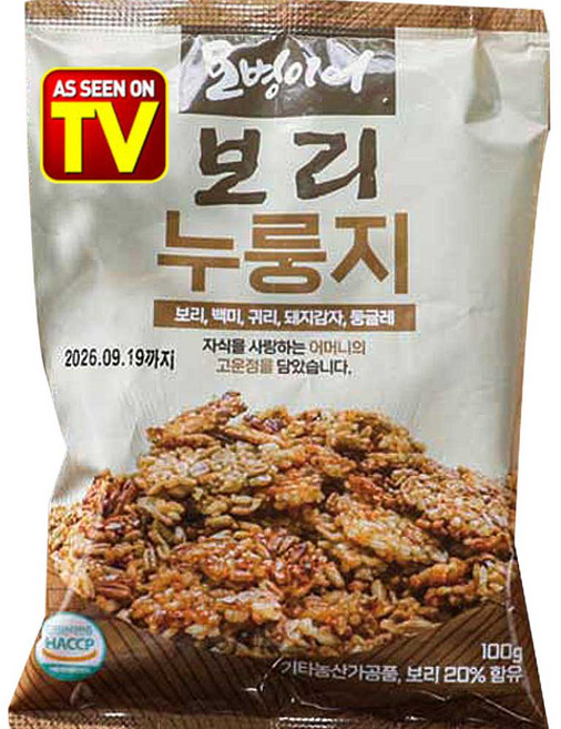 김선애 오병이어 뚱딴지 보리 누룽지 1세트(15봉), 1세트