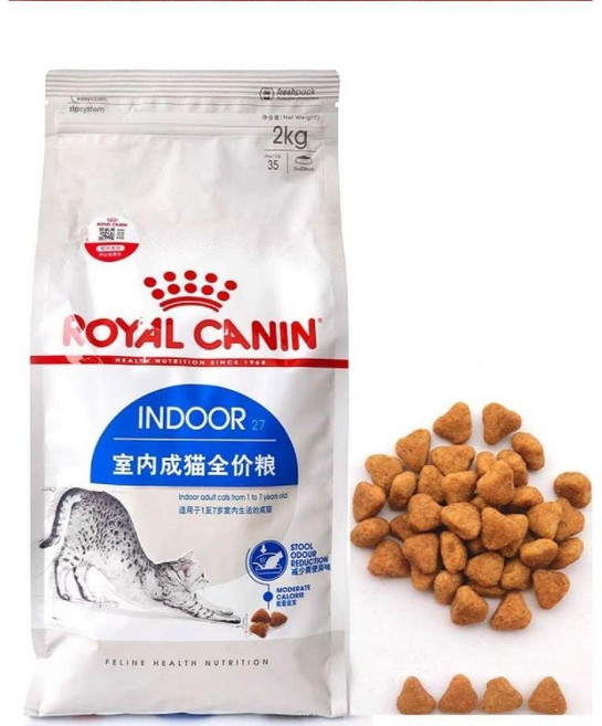 정품 애완 동물 고양이 사료 프랑스 왕실 i27 실내 성인 10kg 털 2kg, A. 인도어2kg(2개), 1개