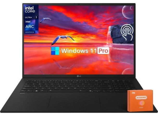 LG 2025 그램 17 초경량 비즈니스 노트북 - 17인치 2560x1600 터치스크린 인텔 울트라 7 258V 32GB RAM 4TB SSD 아크 그래픽 썬더볼트, 32 GB RAM | 4 TB SSD, 17"