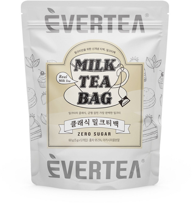 에버티 클래식 밀크티백, 1개, 12개입, 5g