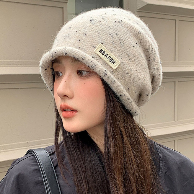 루즈핏 니트 비니 모자 남녀 겨울 방한 모자
