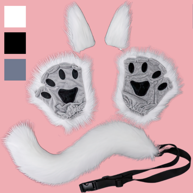 월드맘 할로윈 고양이 코스프레 코스튬 소품 세트