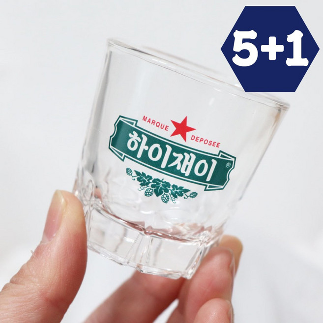5+1 오로라소주잔 주문제작 커스텀술잔 각인 유리컵 홀로그램 모임 퇴사 선물 술집 개업선물, 1개, 오로라 하이라거_그린