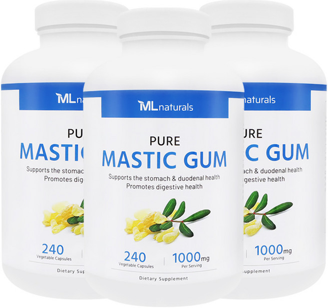 마이라이프 내추럴스 매스틱검 1000mg, 240정, 3개