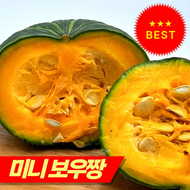 [보우짱 특가] 제주 미니 밤호박 국내산 단호박, 1박스, 고당도 미니 밤호박-(1kg)