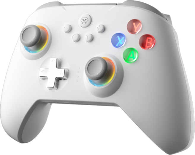 게임패드 닌텐도 스위치 무선 PC 블루투스 컨트롤러 듀얼 홀센서 자이로 진동, 1개, 흰색, AL-N10