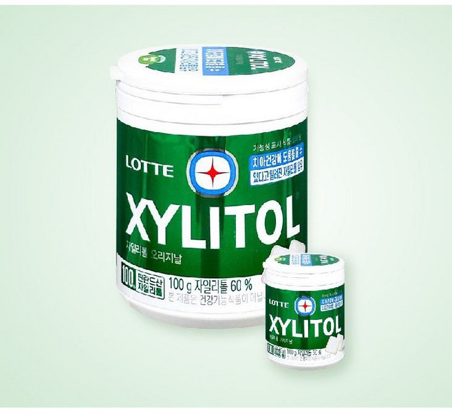 롯데자일리톨 오리지날, 100g, 6개