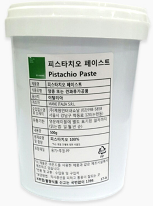 제원 피스타치오페이스트, 500g, 500g, 1개