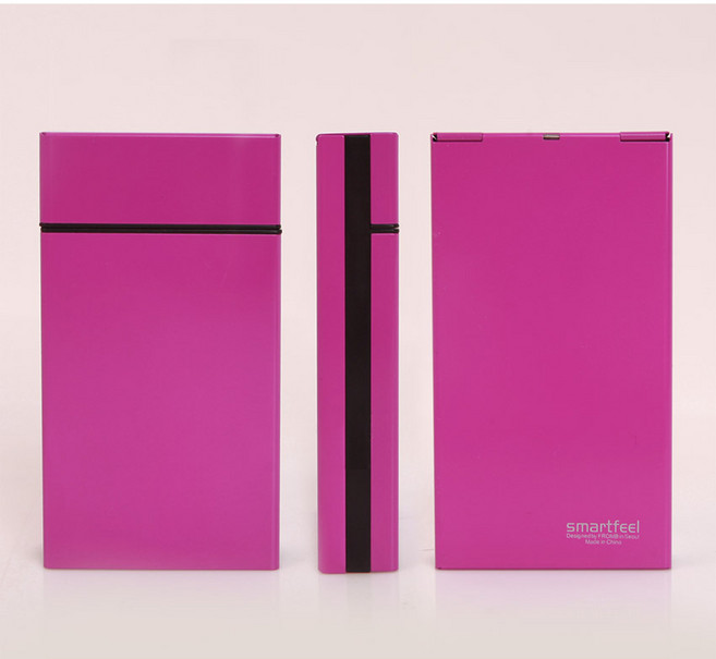 스마트필 클레버 ESSE 담배케이스 메탈 재질 슬림핏 반자동 슬라이딩 오픈 방식 고급 담배보관함