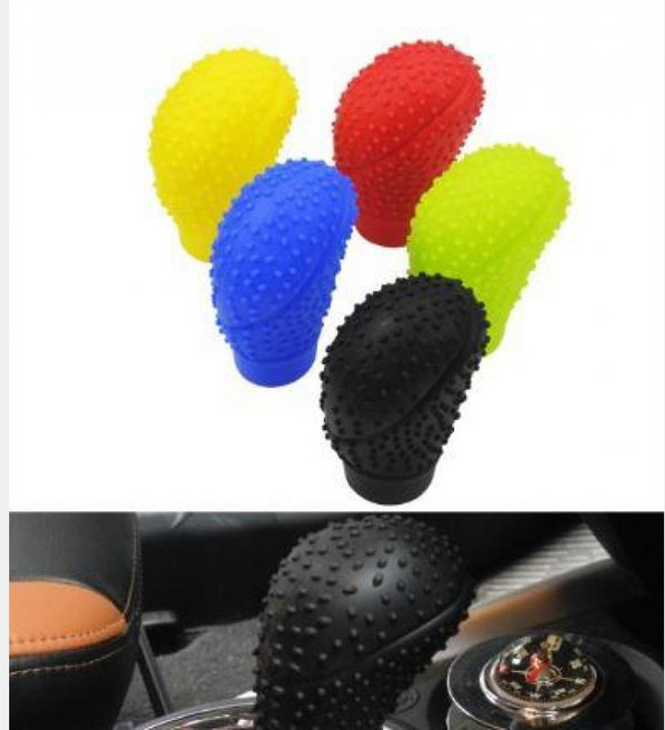 기어커버 시프트 논슬립 실리콘 자동차 레버 노브 차, 기어커버블랙SE02305, 1개